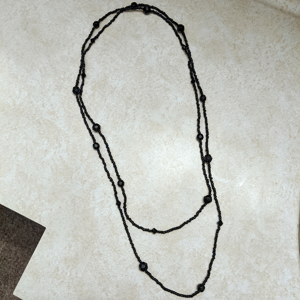 Long beaded necklace